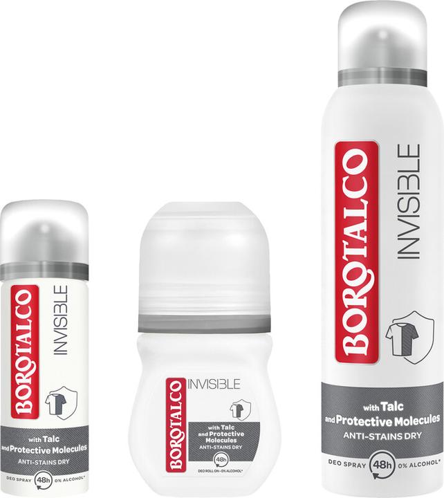 Image du produit Borotalco roll-on invisible (Roll-on, 50 ml)