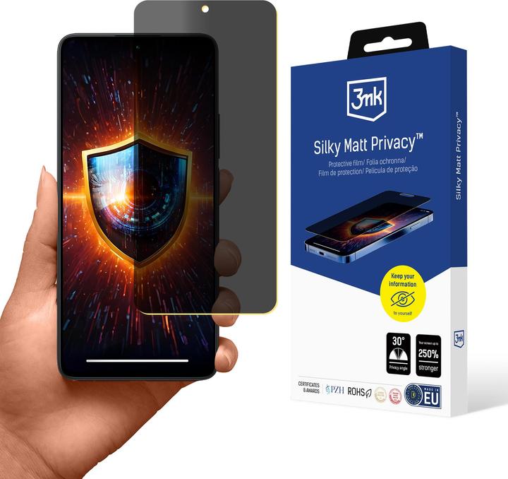 Immagine prodotto 3MK Redmi Note 13 4G - Privacy opaca e setosa (1 Pezzo/i, Xiaomi Redmi Note 13 4G)