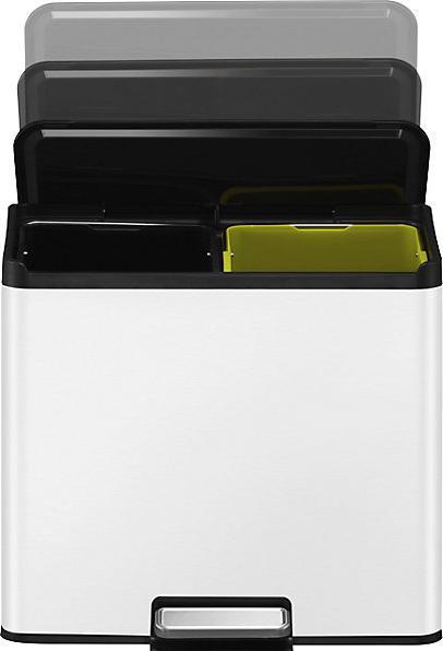 Image du produit EKO Poubelle à pédale Casa III blanc 15+15L (30 l)