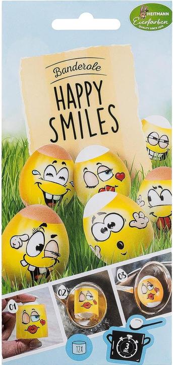 Brauns Heitmann Fascia per uova di Pasqua Happy Smiles multicolore (1 x)