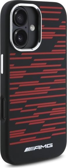 Produktbild Mercedes AMG AMHMP16SSRRK iPhone 16 6.1" czarny/black hardcase Silicone Graphics MagSafe (Apple iPhone 16)