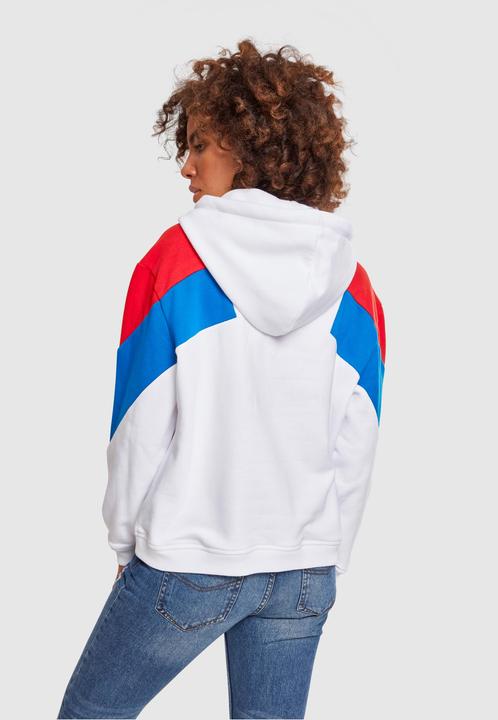 Immagine prodotto Urban Classics Felpa con cappuccio oversize 3-Tone Block da donna (XXL)