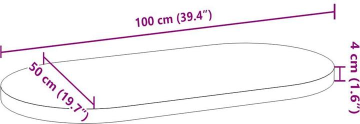 Immagine prodotto VidaXL Lyndsey (100 x 50 x 4 cm)