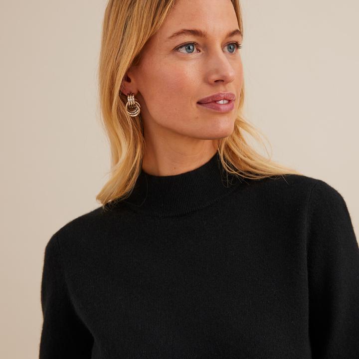 Actual product image Anne Weyburn Stand-up collar jumper (50)