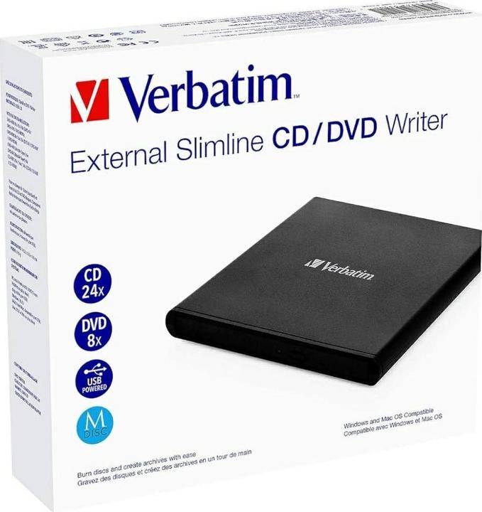 Image du produit Verbatim Graveur CD-DVD externe à faible encombrement (Graveur de DVD)