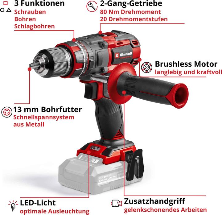 Einhell TP-CD 18/80 (Akkubetrieb)