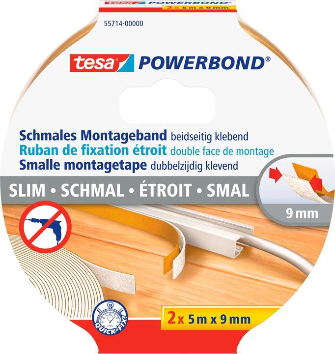 Immagine prodotto tesa Nastro di montaggio Powerbond Slim (9 mm)