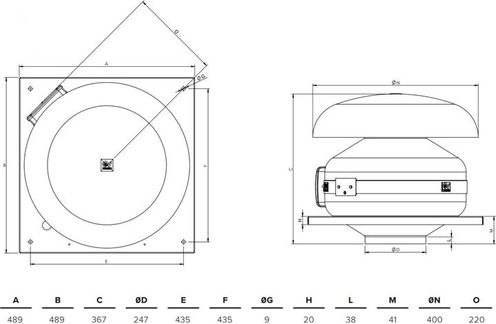 Produktbild Vortice CA 250 MD E RF