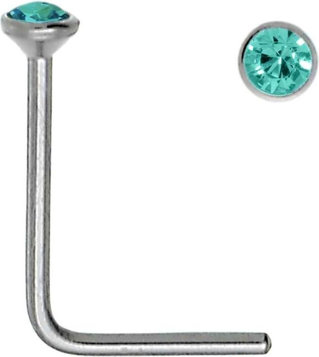 Bijouteria Nasenpiercing (Edelstahl, Kristall)
