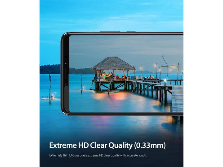 Actual product image Screenguard Xiaomi Mi Max 3 bulletproof glass protective film Case Friendly Design (1 Piece, Mi Max 3)