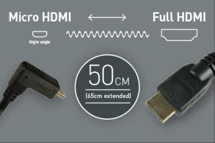 Image du produit Atomos HDMI (Typ A) — micro HDMI (Typ D) (0.65 m, HDMI)