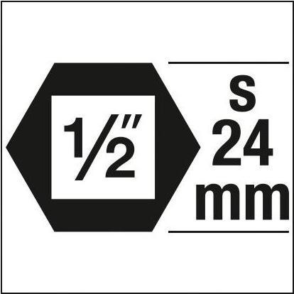 Actual product image HAZET Impact, machine screwdriver socket set (double hex.) 900SZ6/11 8-pc. (19 mm, 32 mm, 27 mm, 24 mm, 36 mm, 22 mm, 21 mm, 30 mm)