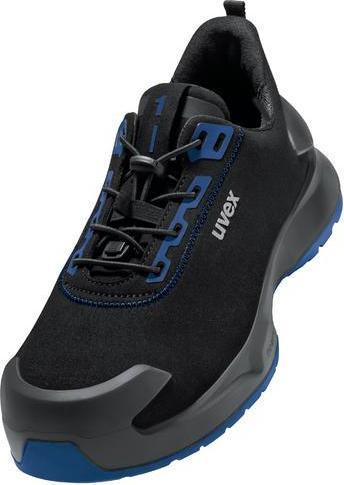 Actual product image Uvex Sports uvex 1 x-craft low shoes S2 68140 black, blue width 14 size 44 (S2, 44)