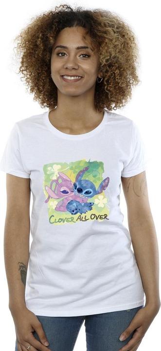 Immagine prodotto Disney Lilo And Stitch St Patrick's Day Clover Maglietta Donna (S)