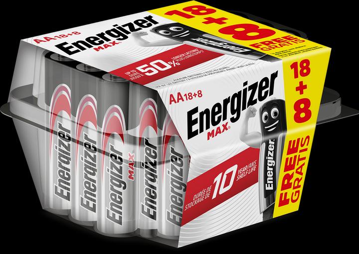 Image du produit Energizer Max Alcaline (26 pcs, AA)
