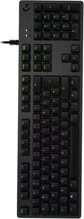 Actual product image Logitech G Mechanical gaming keyboard G512 with cable, USB 2.0, QWERTZ, carbon fibre, RGB (DE, Cable)
