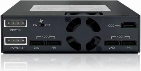 Produktbild Icy Dock MB994IPO-3SB 2-Bay 2.5" Backplane, Slim ODD 5.2"