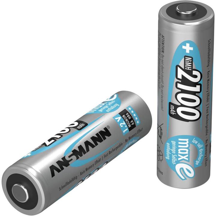 Produktbild Ansmann Mignon (AA)-Akku NiMH maxE 6 + (8 Stk., AA, 2100 mAh)