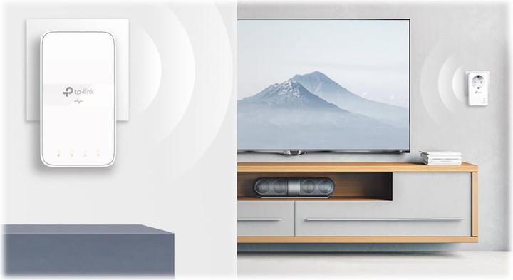Produktbild TP-Link AV1000 Gigabit Passthrough Powerline ac Wi-Fi Kit TL-WPA7617 KIT mit TL-PA7017P 10 (1200 Mbit/s)