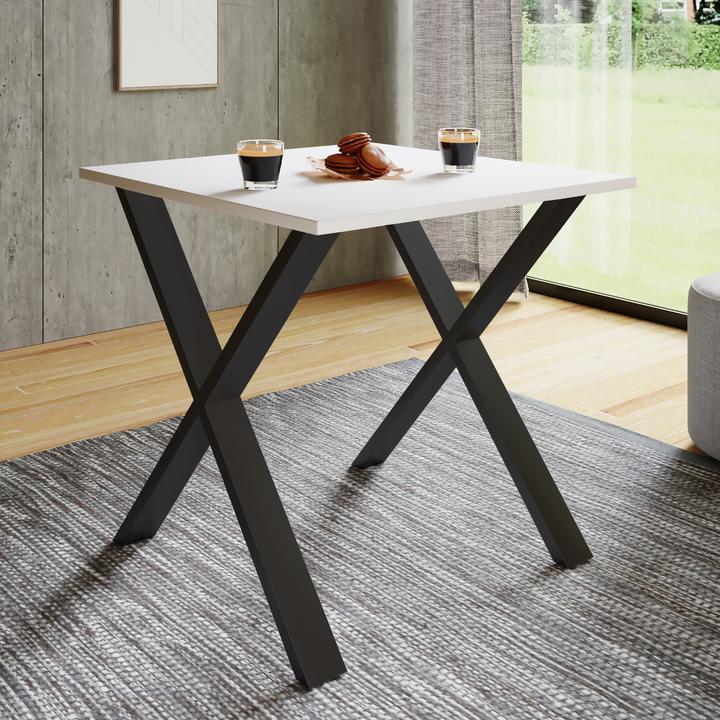 Actual product image VCM Premium dining room table wooden table dining table "Xona X" (80 x 80 x 76 cm)