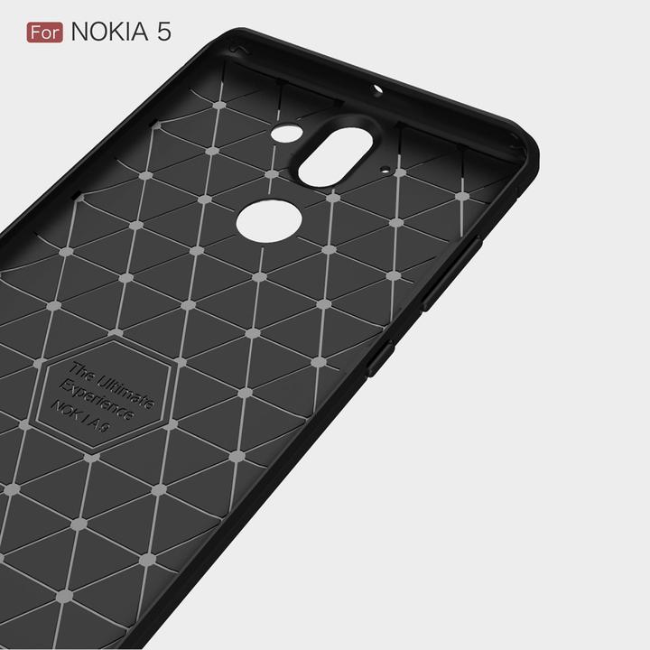 Actual product image Cover-Discount Silicone Rubber Case Metal Carbon Look