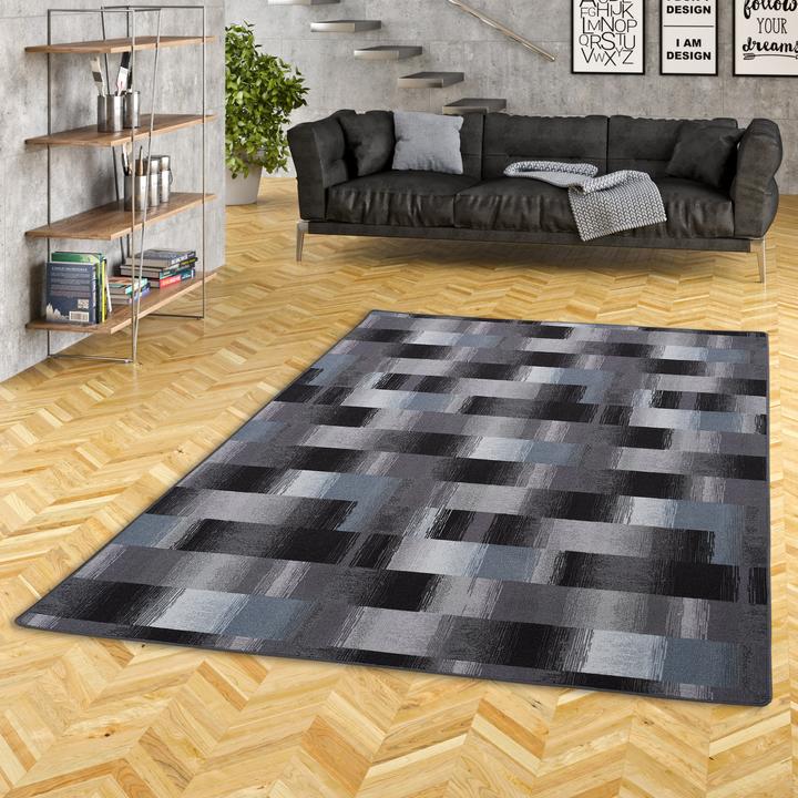 Produktbild Snapstyle Designer Velour Teppich Mystic Karo (140 x 200 cm)
