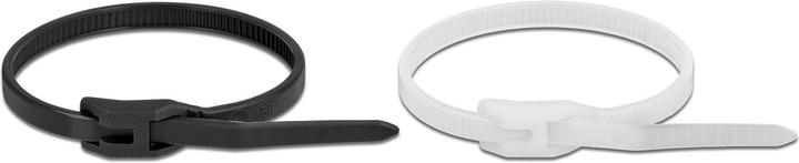 Immagine prodotto Delock Fascetta con testa piatta L 280 x L 4,6 mm 100 pz. (Fascette in plastica, 280 mm, 100 pz.)