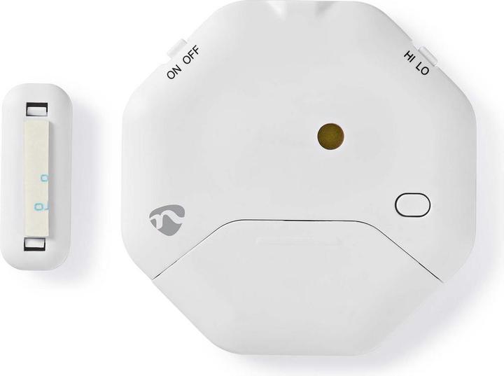 Produktbild Nedis Doorstep Window Alarm Magnetic Sensor Battery Powered 2X CR2032 85 dB White