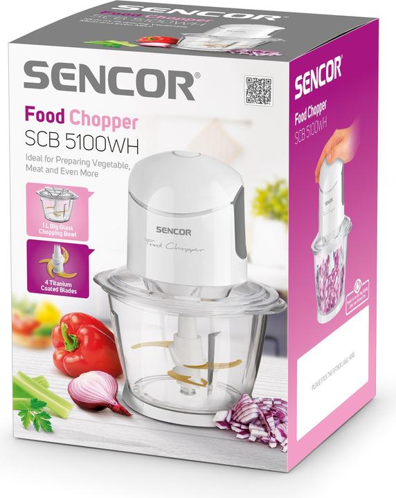 Immagine prodotto Sencor SCB -EUE3 tritatutto elettrico Bianco (1000 ml, 800 W)