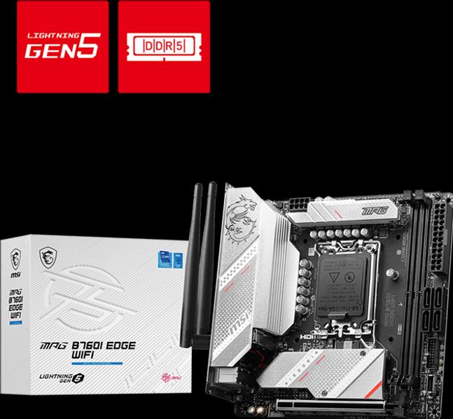 Immagine prodotto MSI MPG B760I EDGE WIFI (LGA 1700, Intel B760, Mini-ITX)
