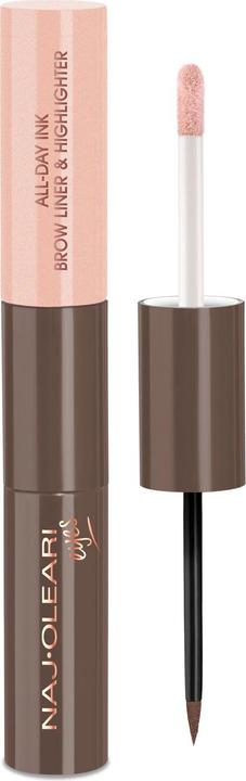 Actual product image Naj Oleari NAJ-OLEARI Brow Liner & Illuminating Makeup Cilia 02 Chestnut (Brown)