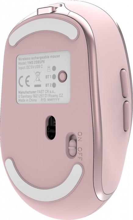 Actual product image Yenkee DUAL WiFi+Bluetooth wireless mouse, 2400DPI battery (Wireless)