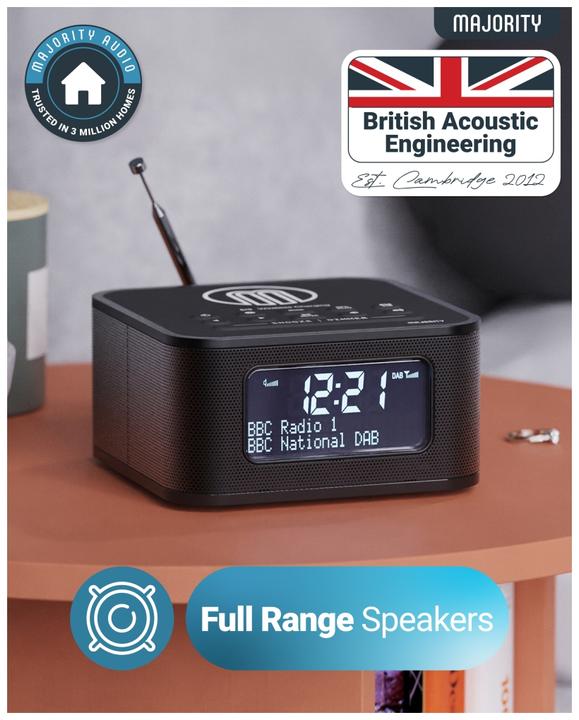 Actual product image Majority Knapton DAB+ Radio mit Qi Ladefunktion (VHF, DAB+, Bluetooth)