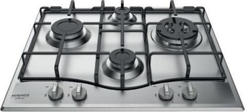 Hotpoint PCN 642 T/IX/HAR Stainless steel Built-in hob 60 cm Gas 4 Cooker(s)
