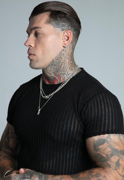 Image du produit Siksilk Textured Muscle Fit T-Shirt (L)