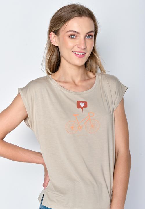 Actual product image Greenbomb Women's Bike Love Timid Top (XL)