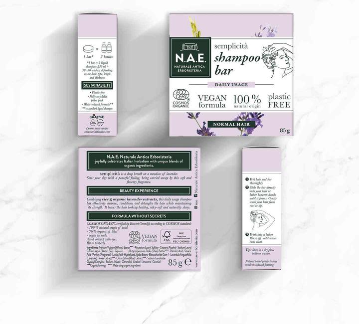 Actual product image N.A.E. Semplicità (Solid shampoo)