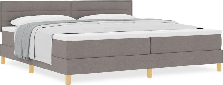 Immagine prodotto VidaXL Letto a molle con materasso Taupe 200x200 cm in tessuto (200 x 200 cm)