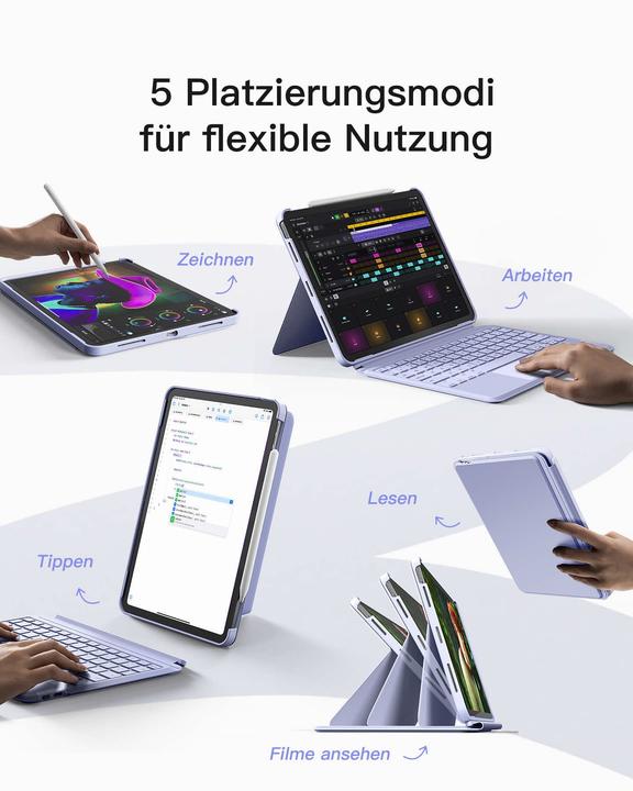 Produktbild Inateck Keyboard iPad 04111 purple (KB04111 purple) (iPad)