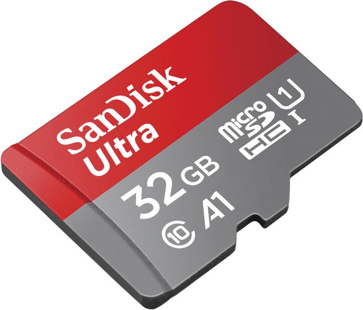 Produktbild SanDisk Ultra mit Adapter (32 GB, microSDHC, U1, UHS-I)