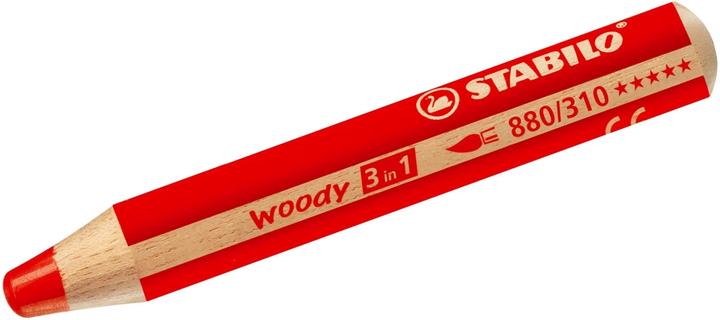 Image du produit STABILO woody 3 en 1 crayon de couleur (Rouge, 1 x)