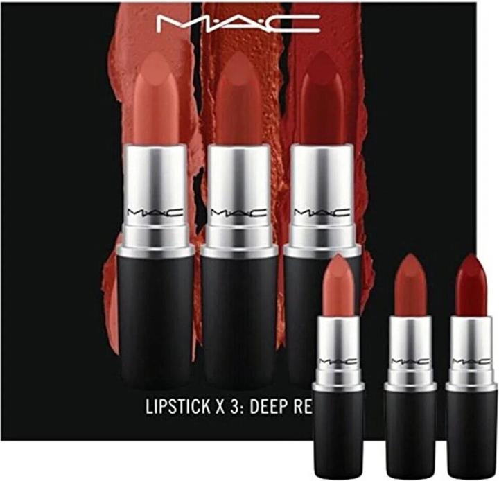 Produktbild MAC Cosmetics Deep Pinks Set Lipsticks x3 Full Size