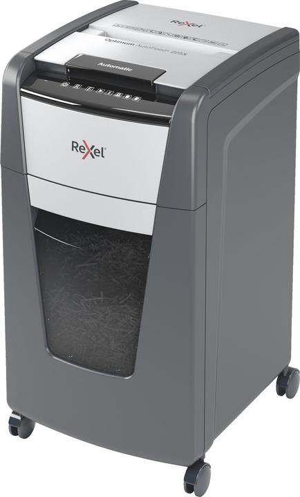 Actual product image Rexel Shredder Optimum AutoFeed+ 225X Particle cut 4 x 25 mm 60 l Number of sheets (max.): 225 Sic (Particle cut)