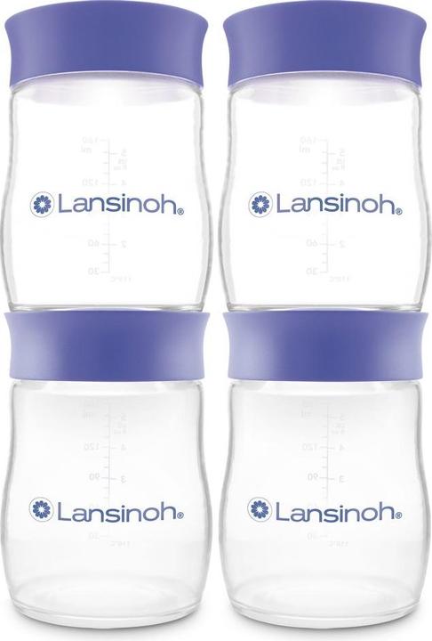 Produktbild Lansinoh Stillzubehör Muttermilchflaschen 4er Pack je 160ml