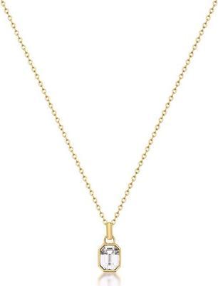Brosway Shiny Gold-Plated Necklace Symphonia Bym188 Chain, Pendant