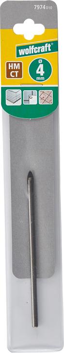 Actual product image wolfcraft wolfcraft 1 Fliesen- u. Glasbohrer HM ø10mm (10 mm)