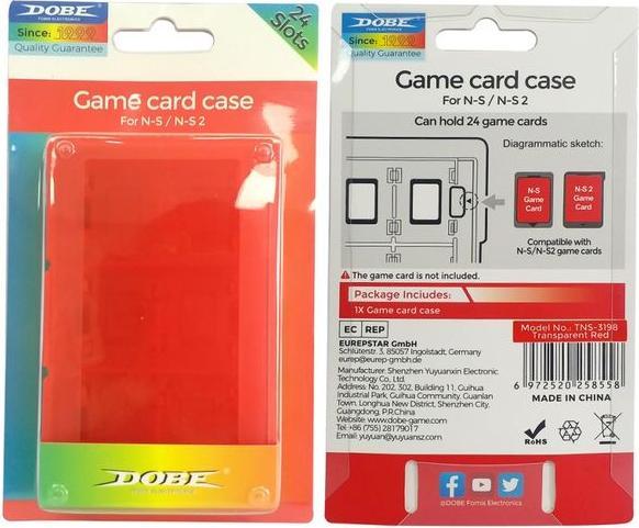 Actual product image Dobe Nintendo Switch Game Card Case für bis zu 24 Nintendo Switch Spiele (Switch, Switch 2, Switch OLED, Switch Lite)