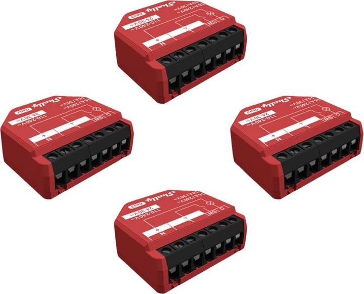 Actual product image Shelly 1PM Gen3 x4 (Switch actuator)