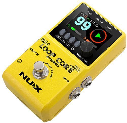 Produktbild NUX Loop Core Stereo Effektgerät Looper-Pedal mit Instrumentenkabel (Gitarre, Bass)