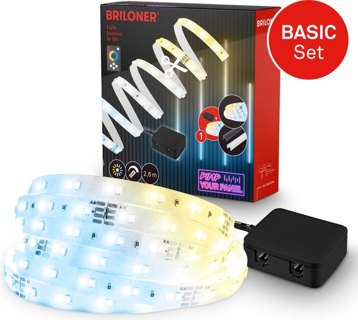Produktbild Briloner Starter Set CCT LED stripe 2,6m, 294xLED Starter (260 cm, Indoor)